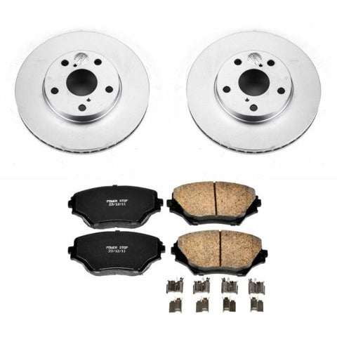 Power Stop 01-05 Toyota RAV4 Front Z17 Evolution Geomet Coated Brake Kit - CRK2419