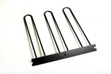 Lund Universal Cargo Bike Attachment 20x60 Non-Folding Steel Carrier - Black - 601009