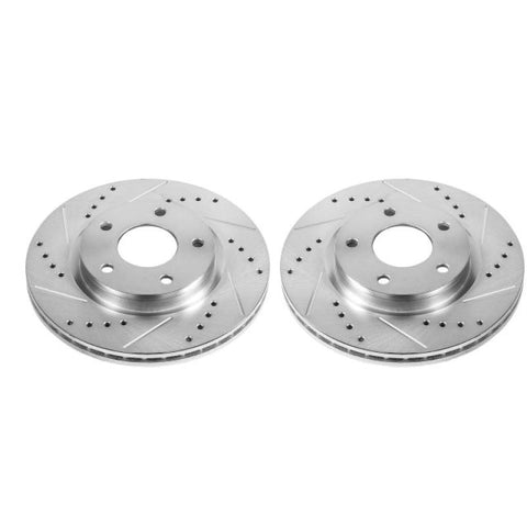 Power Stop 13-19 Nissan Sentra Front Evolution Drilled & Slotted Rotors - Pair - JBR1591XPR