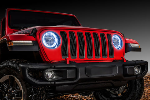 Oracle Jeep Wrangler JL/Gladiator JT LED Surface Mount Headlight Halo Kit - White - 1214-001