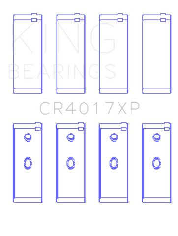 King Vauxhall 2.0XE/1.8SEH / Opel 122CI/16 N/SH (Size STD) Performance Rod Bearing Set - CR4017XP