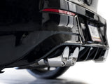 AWE Tuning MK8 Volkswagen Golf R 3in Touring Edition Quad Exhaust - Chrome Silver Tips - 3015-42658