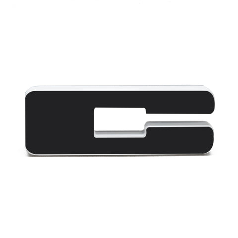 ORACLE Lighting Universal Illuminated LED Letter Badges - Matte Blk Surface Finish - C - 3141-C-005