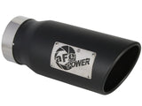 aFe Large Bore-HD 3 IN 409 Stainless Steel DPF-Back Exhaust System w/Black Tip RAM 1500 20-21 V6-3.0 - 49-42080-B