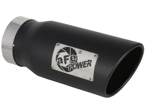 aFe Large Bore-HD 3 IN 409 Stainless Steel DPF-Back Exhaust System w/Black Tip RAM 1500 20-21 V6-3.0 - 49-42080-B