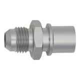 DeatschWerks 6AN Male Flare to Toyota Module Quick Connect - Anodized DW Titanium - 6-02-0127