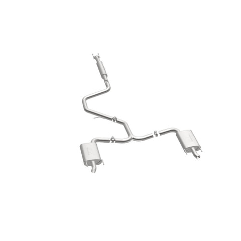 MagnaFlow Cat-Back SS 2.25/2.5in Dual Split Rear Exit Polished 3in Tip 2015 Chev Impala 3.6L V6 - 19023