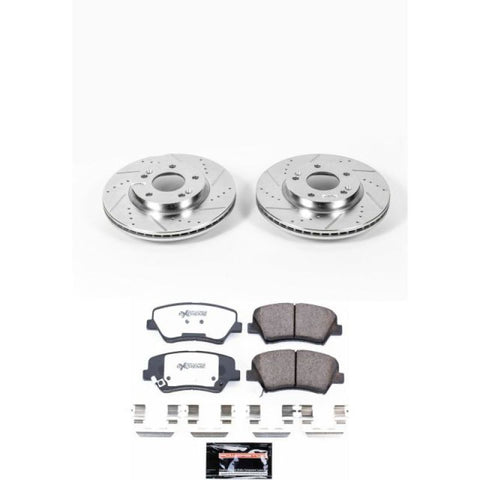 Power Stop 11-16 Hyundai Elantra Front Z26 Street Warrior Brake Kit - K6503-26