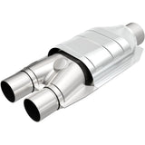 MagnaFlow Universal Catalytic Converter 2inch Inlet/2.5inch Outlet Dual/Single Oval Shape - 333007