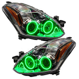 Oracle 10-12 Nissan Altima Coupe LED Headlight Halo Kit - Green - 2260-004