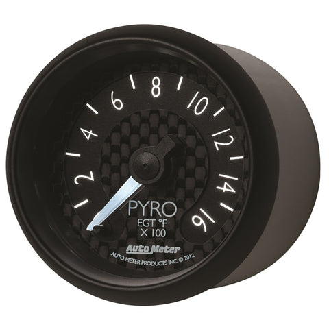 Autometer GT Series 52mm Full Sweep Electronic 0-1600 Deg F EGT/Pyrometer Gauge - 8044