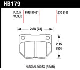 Hawk 06-07 WRX HP+ Street Rear Brake Pads - HB179N.630