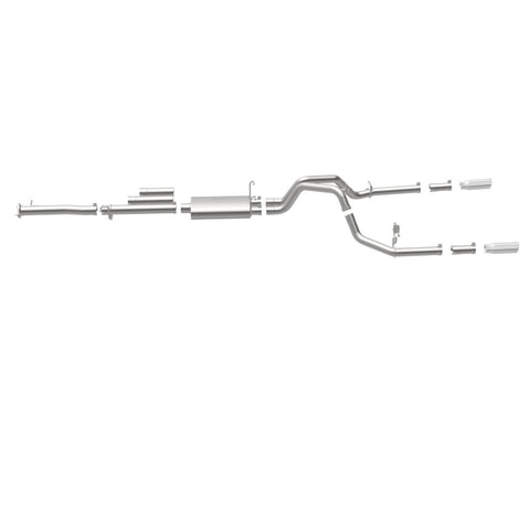 MagnaFlow Stainless Cat-Back Exhaust 2015 Chevy Silverado 2500HD 6.0L Dual Split Rear Exit 4in - 19027