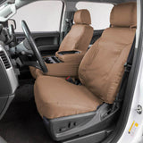 Covercraft 09-14 Ford F150 Polycotton SeatSaver Custom Front Row Seat Covers - Tan - SS2412PCTN