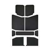 DEI 18-23 Jeep Wrangler JL 4-Door Boom Mat Headliner - 9 Piece - Black Leather Look - 50172