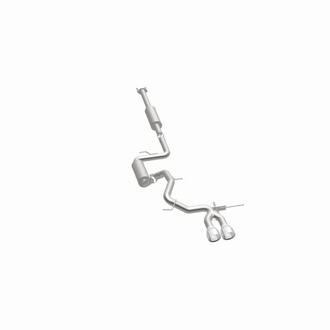 MagnaFlow 13 Ford Focus 2.0L Turbocharged ST Dual Center Rear Exit Stainless Cat Back Perf Exhaust - 15155
