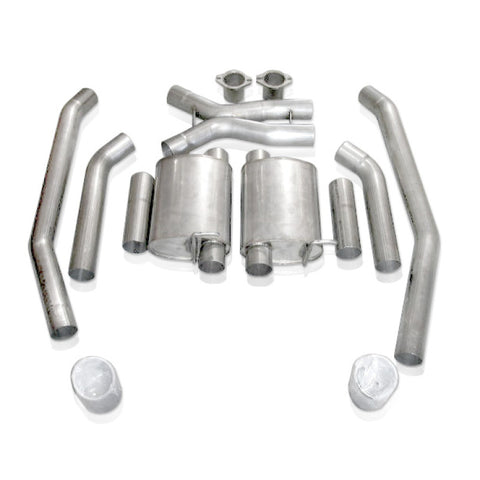 Stainless Works 2005-06 GTO 3in Catback Chambered Mufflers X-Pipe - 05GTOTMCB