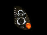 ANZO 2003-2007 Infiniti G35 Projector Headlights w/ Halo Chrome (CCFL) (HID Compatible) - 121364