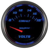 AutoMeter Gauge Voltmeter 2-5/8in. 18V Electric Cobalt - 7991
