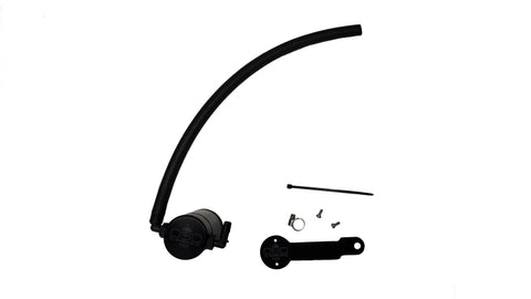 J&amp;L 17-24 Honda CRV 1.5L Turbo Passenger Side Oil Separator 3.0 - Black Anodized - 3112P-B