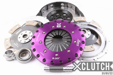 XClutch 90-96 Nissan 300ZX Turbo 3.0L 9in Twin Solid Ceramic Clutch Kit - XKNI23538-2E