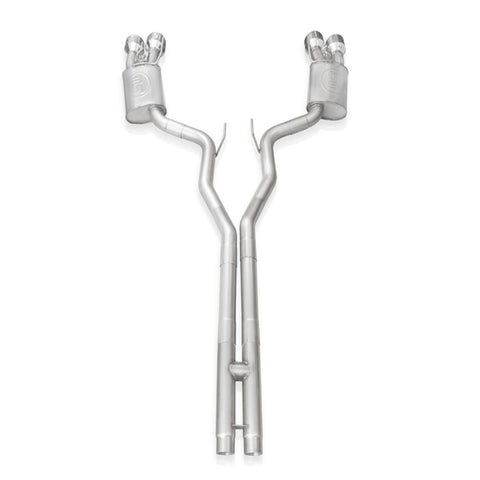 Stainless Works 2020 Ford GT500 Legend Catback H-Pipe Exhaust Factory Connect - Polished Tips - GT500CBHFCL