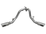 aFe LARGE Bore HD 4in Dual DPF-Back SS Exhaust w/Polished Tip 16-17 GM Diesel Truck V8-6.6L (td) LML - 49-44080-P
