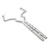 Stainless Works 2015-16 Mustang GT 3in Catback H-Pipe Retro Chambered Mufflers 2-1/2in Cores - M15CB