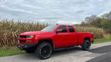 Fishbone Offroad 07-18 Chevrolet Silverado 1500/2500/3500 Double Cab Oval Side Steps -Black Textured - FB21382