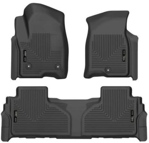 Husky Liners 21-23 Suburban/Tahoe/Yukon/Yukon XL Weatherbeater Front & 2nd Seat Floor Liners - Black - 99241