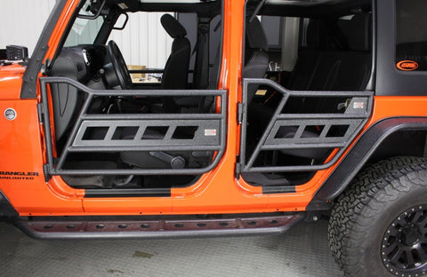 Fishbone Offroad 07-18 Jeep Wrangler JK 4 Door Front/Rear Tube Doors - FB24022