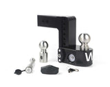 Weigh Safe 6in Drop Hitch w/Built-in Scale & 2.5in Shank (8K/18.5K GTWR) w/WS05 - Black Cerakote - WS6-2.5-KA-CER-BLA