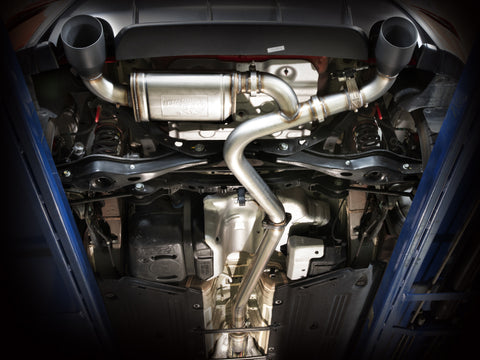 aFe 22-23 Hyundai Kona N L4 2.0L (t) Takeda 3in SS Axle-Back Exhaust System w/ Black Tips - 49-37032-B