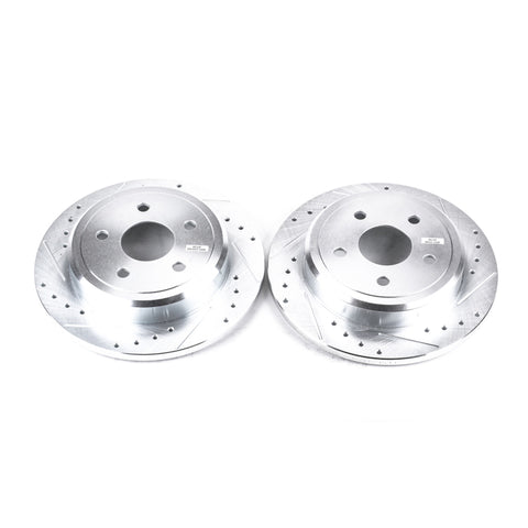 Power Stop 06-10 Jeep Commander Rear Evolution Drilled & Slotted Rotors - Pair - AR8793XPR