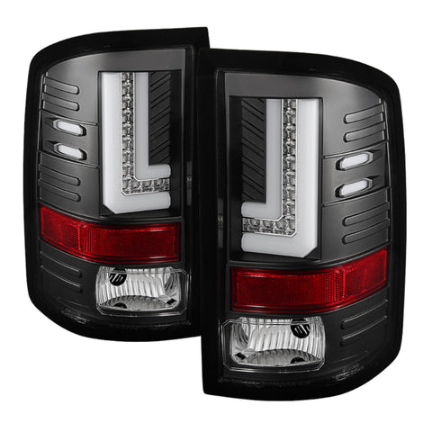 Spyder GMC Sierra 14-16 LED Tail Lights Black ALT-YD-GS14-LBLED-BK - 5080660