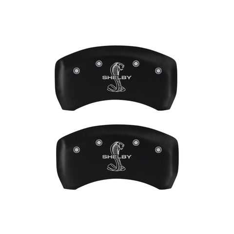 MGP Rear set 2 Caliper Covers Engraved Rear Tiffany Snake Red finish silver ch - 10203RSBYRD