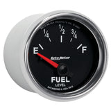 Autometer GS 52mm 0-90 ohms Short Sweep Electronic Fuel Level GM Gauge - 3813