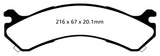 EBC 01-05 Chevrolet Silverado 3500 (2WD) Yellowstuff Rear Brake Pads - DP41663R