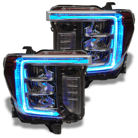 Oracle 20-21 GMC Sierra 2500 HD RGB+W Headlight DRL Kit - w/ Simple Controller - 1451-504
