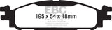 EBC 11+ Ford Explorer 2.0 Turbo 2WD Greenstuff Front Brake Pads - DP61873