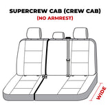 Covercraft 19-24 Ford F-250 Polycotton SeatSaver Custom Second Row Seat Covers - Taupe - SS8497PCTP