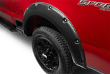 Bushwacker 23-24 Ford F-250/350 SuperDuty Pocket Style Flares 2pc Rear - Black - 20146-02