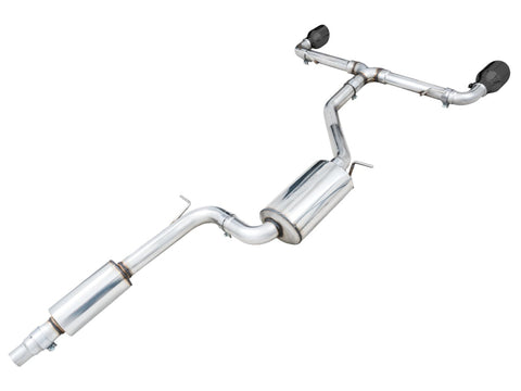 AWE 2022 VW GTI MK8 Touring Edition Exhaust - Diamond Black Tips - 3015-33658