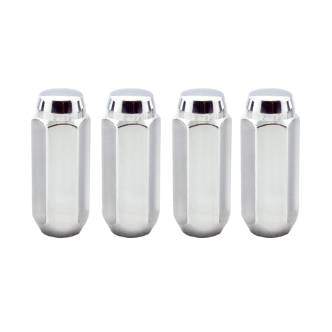 McGard Hex Lug Nut (Cone Seat / Duplex) M14X2.0 / 13/16 Hex / 2.25in. Length (4-Pack) - Chrome - 64020