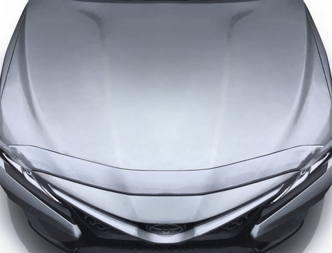 AVS 18-20 Toyota Camry Aeroskin Low Profile Hood Shield - Chrome - 620070