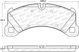 StopTech 2015+ Porsche Macan / 2017+ Porsche Panamera Street Performance Front Brake Pads - 308.14520