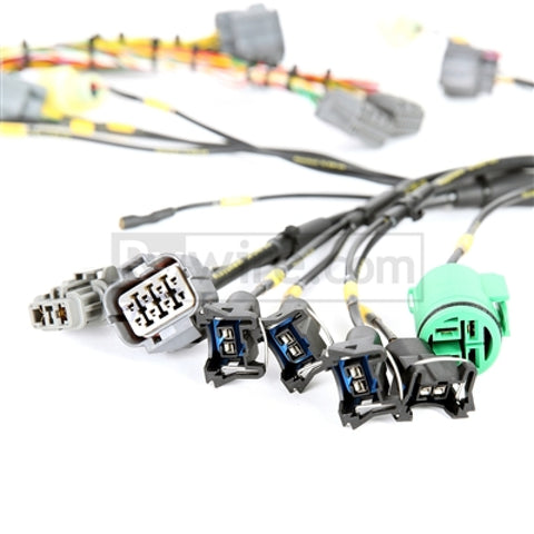 Rywire Honda B/D-Series Mil-Spec Eng Harness w/OBD1 Dist/Inj/Alternator & 92-95 Plugs (Adapter Req) - RY-B1-MILSPEC