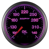Autometer Elite 52mm 100-340 Deg F Oil Temp Peak & Warn w/ Electronic Control Gauge - 5640