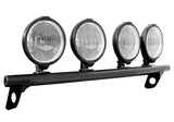 N-Fab Light Bar 15-17 Ford F150 - Gloss Black - Light Tabs - F154LB