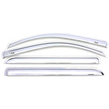 AVS 99-16 Ford F-250 Super Duty Supercrew Ventvisor Front & Rear Window Deflectors 4pc - Chrome - 684953